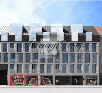 Commercial premises in new modern project in the center of Riga for sale