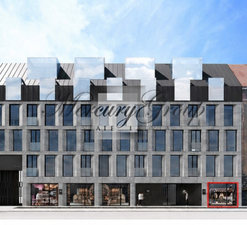 Commercial premises in new modern project in the center of Riga for sale