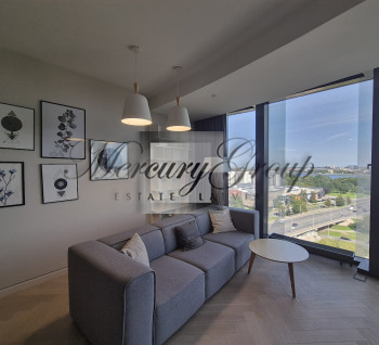Apartment for rent with a panoramic view of the Daugava embankment and the Old Town