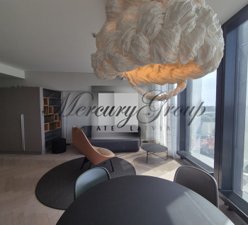 Apartment for rent with a panoramic view of the Daugava embankment and the Old Town