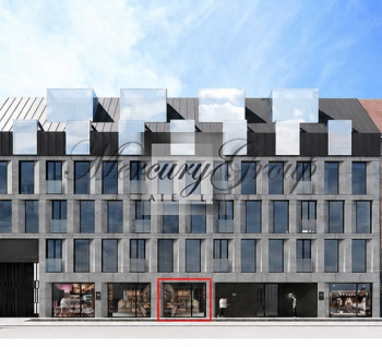 Commercial premises in new modern project in the center of Riga for sale