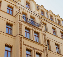 Apartments in the renovated building on Lacplesa street